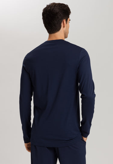 Night And Day 	cotton Crew Neck Top | Deep Navy 75431-1610